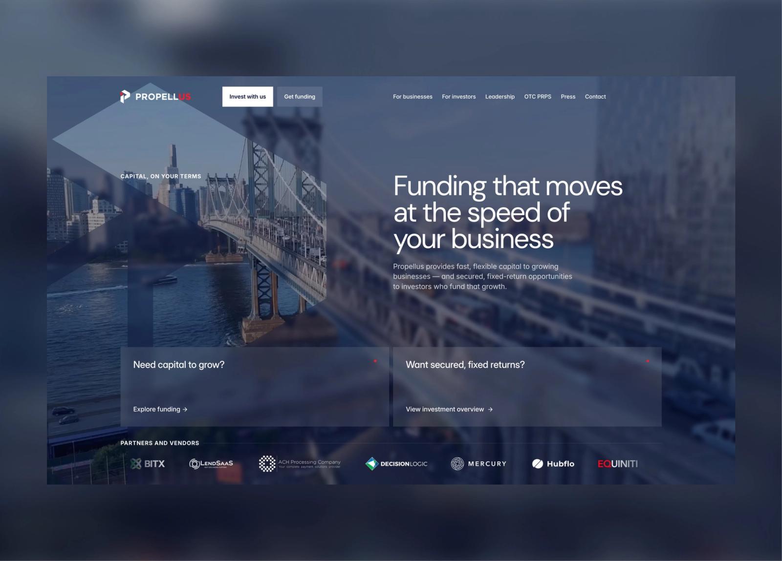 Completed Propellus website experience