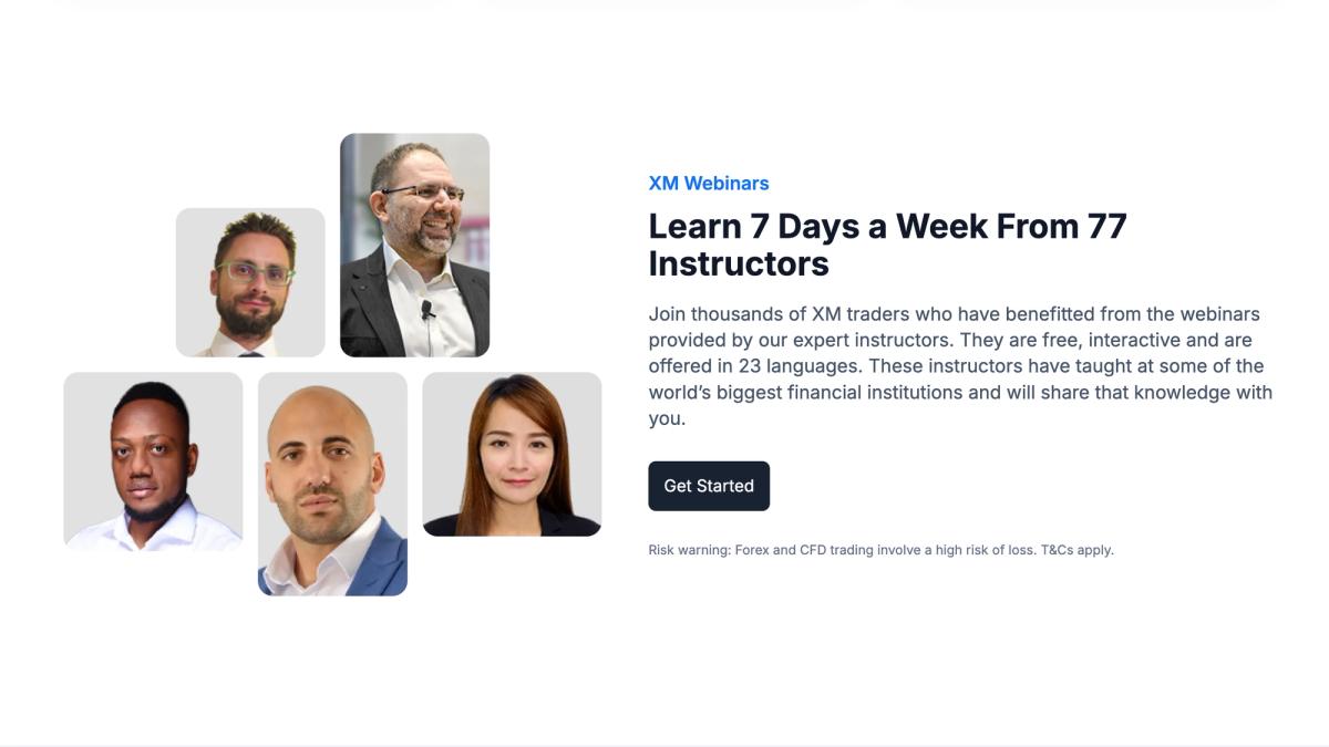 Programma di webinar gratuiti di XM per trader italiani