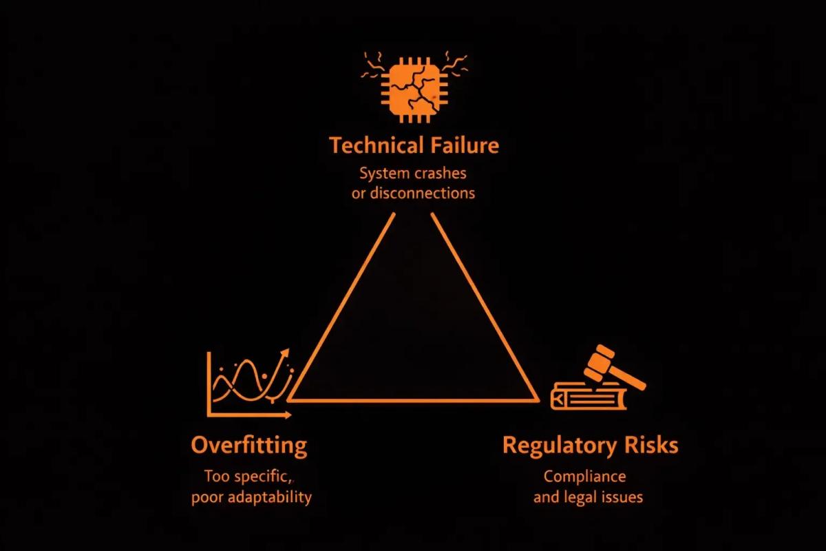 Three key risk categories in algorithmic trading technical failure overfitting and regulatory considerations
