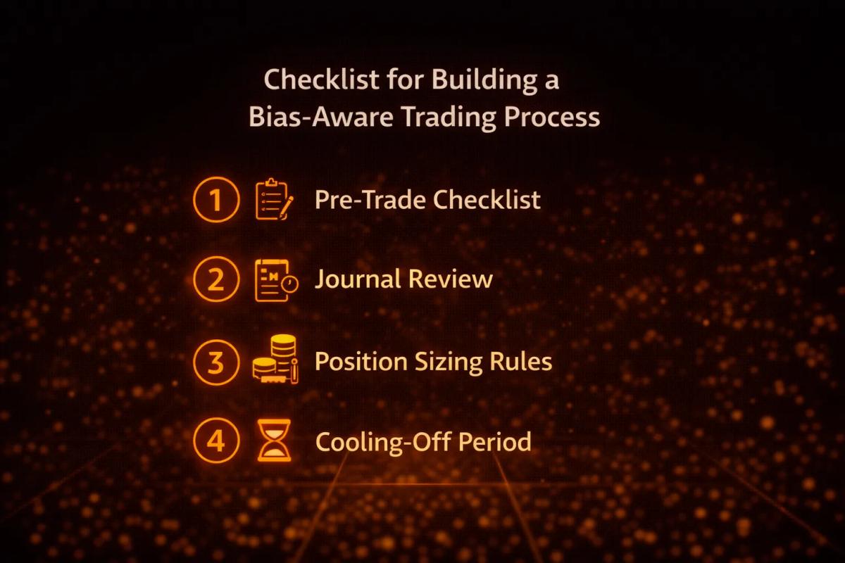 Checklist for building a bias-aware trading process