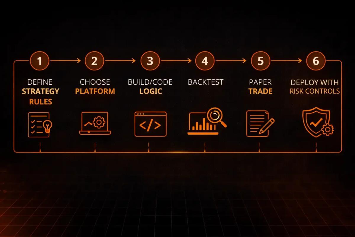 Step-by-step visual framework for building your first algorithmic trading system