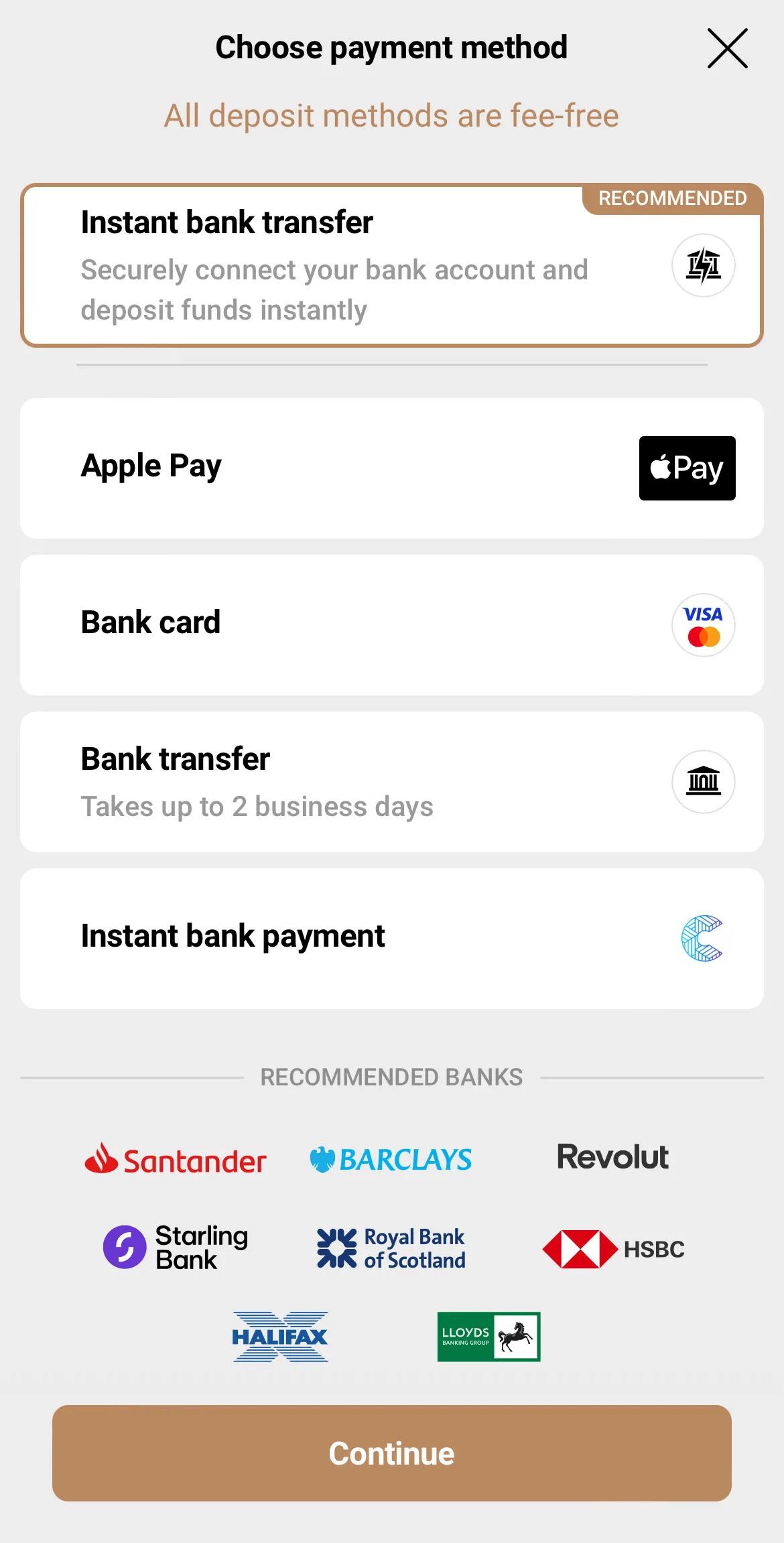 Métodos de depósito de Capital.com: tarjeta bancaria, transferencia, e-wallets y Apple Pay