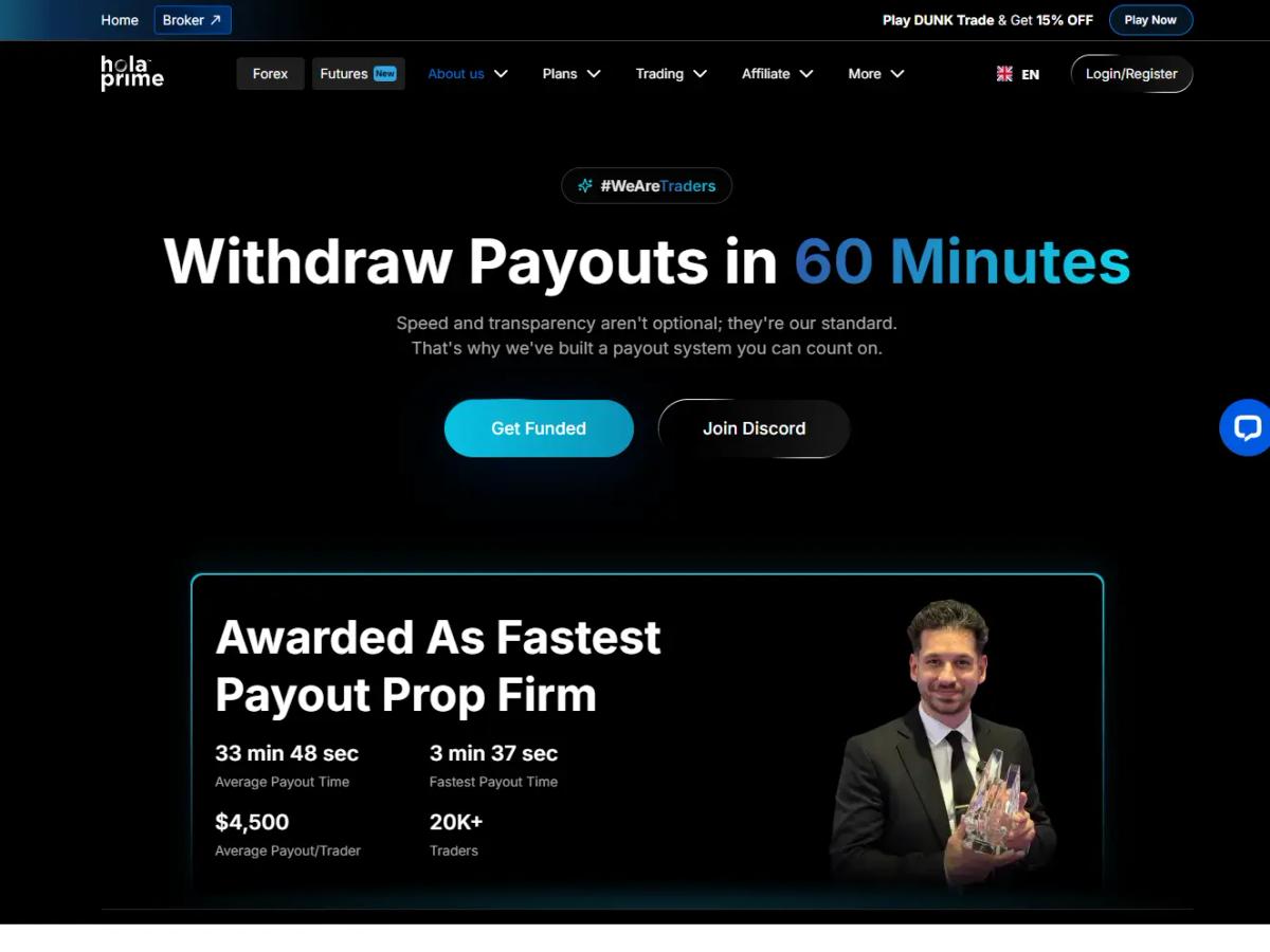 Historial de pagos verificados de Hola Prime en Payout Junction con más de 370.000 dólares distribuidos a traders