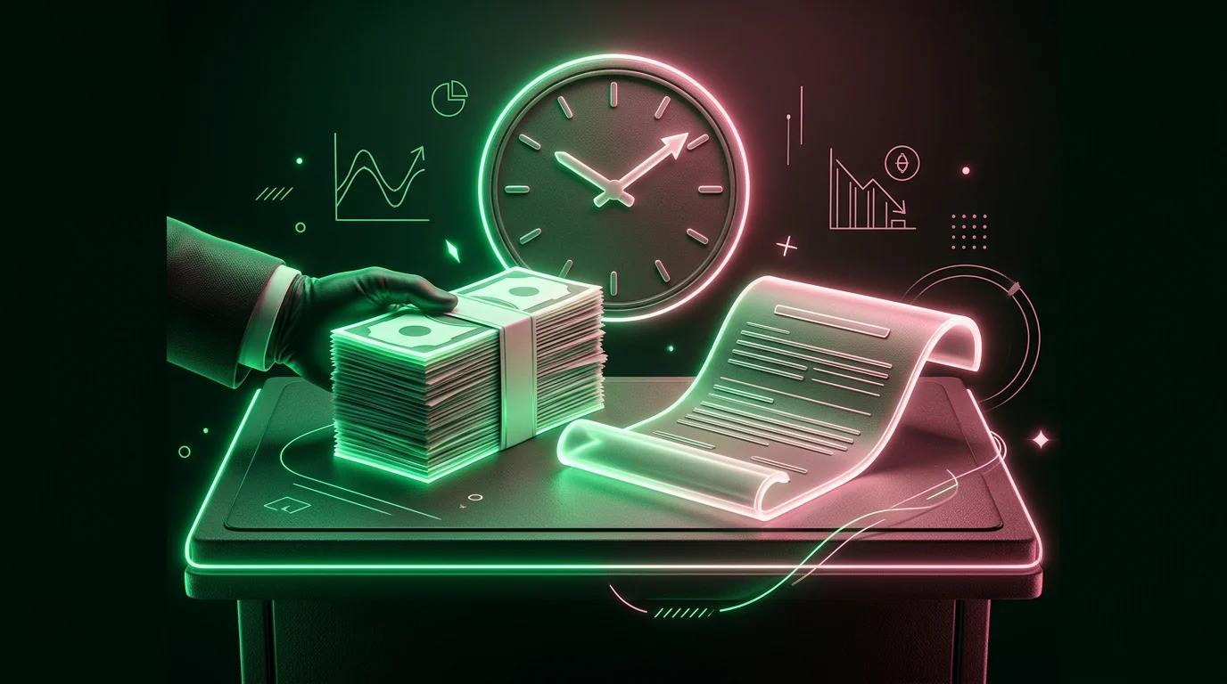 Trader professionista che incassa un premio da un contratto di opzione mentre il tempo lavora a suo favore