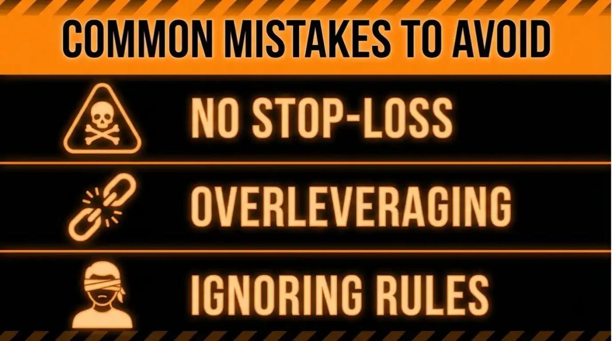 Visual list of common risk management mistakes traders make v2