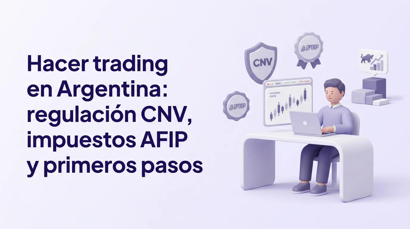 Hacer trading en Argentina: regulación CNV, impuestos AFIP y primeros pasos
