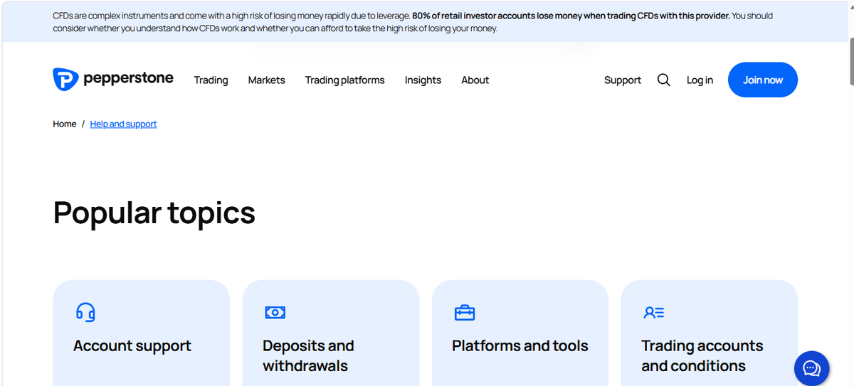 Pepperstone education hub featuring webinars, courses and platform guides