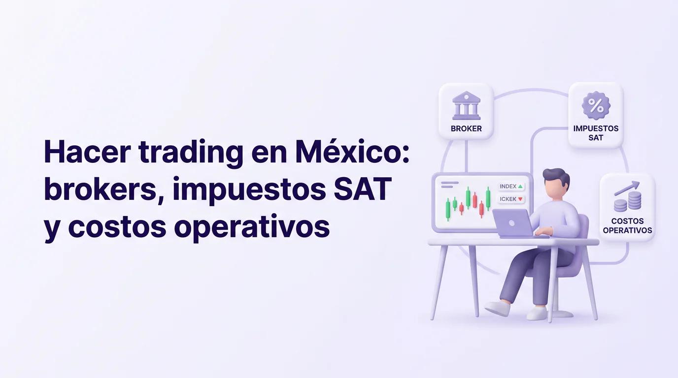 Hacer trading en México: brokers, impuestos SAT y costos operativos