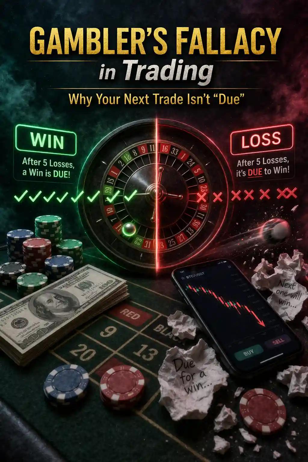 Gambler’s Fallacy in Trading: Why Your Next Trade Isn’t “Due”