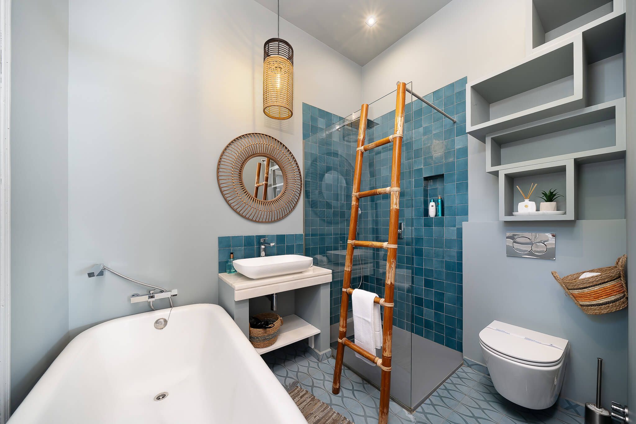 Blue House Bathroom