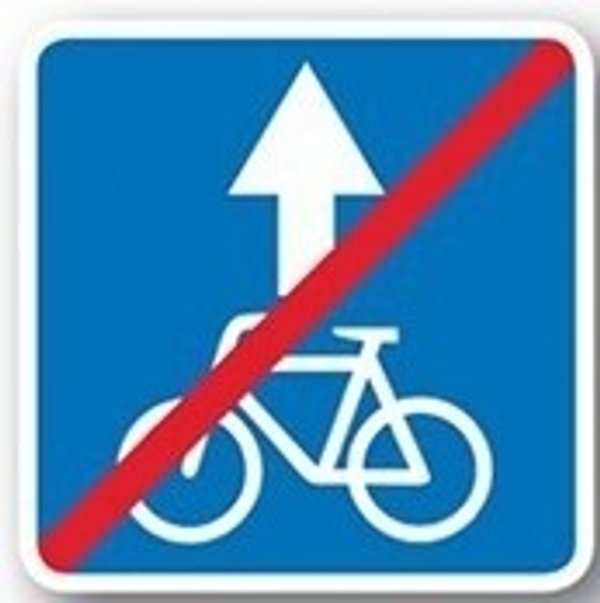 Velosipedlar uchun harakatlanish bo'lagining oxiri