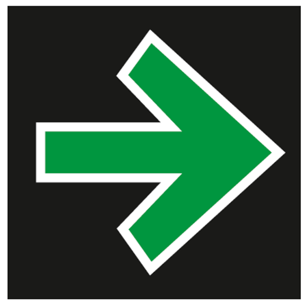 Qizil rangda o'ng tomonga burilish