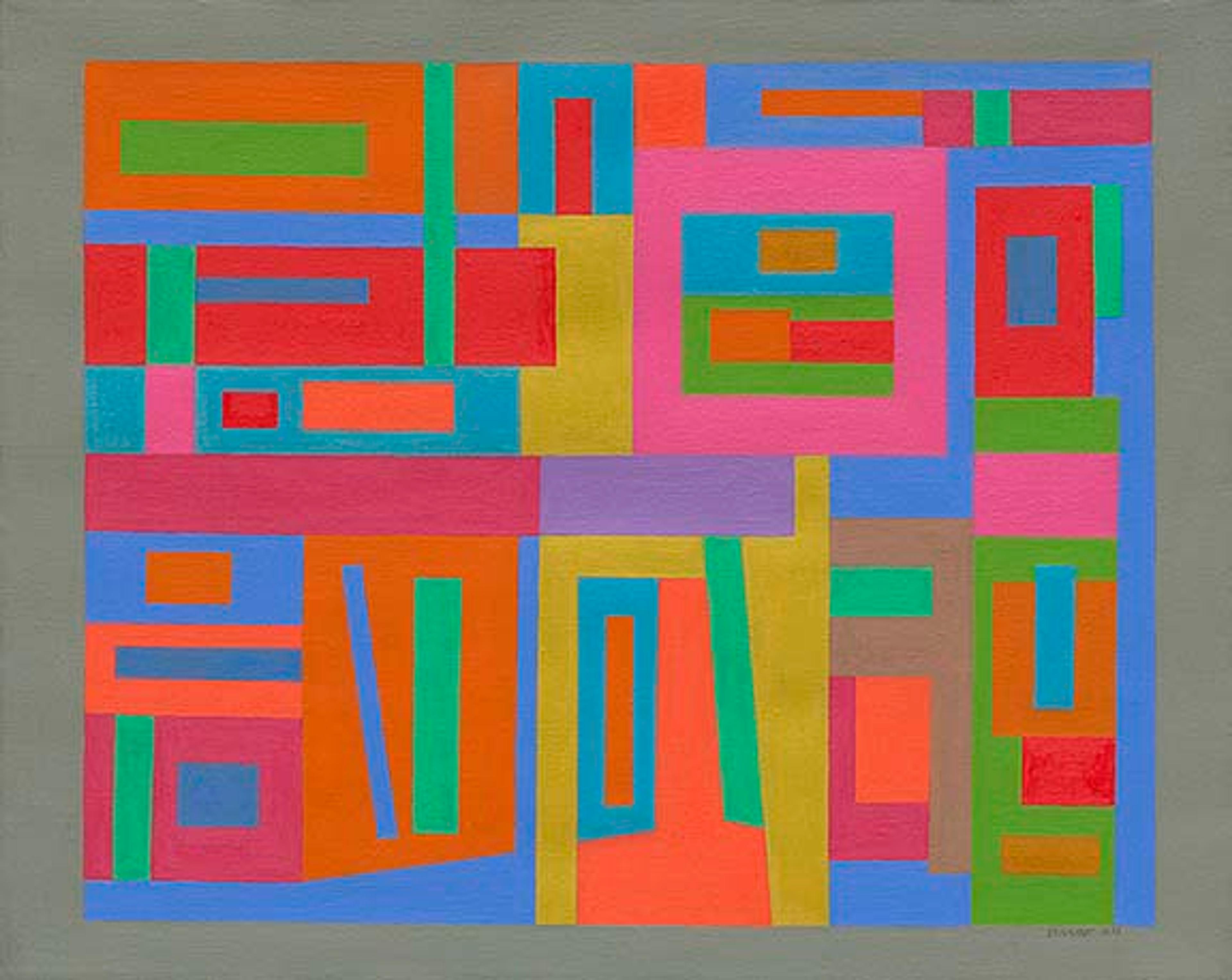 Ad Reinhardt (1913 - 1967), Untitled, 1938, oil on canvas, 16 x 20 in. The Museum of Modern Art, New York. Gift of the artist, 1967.