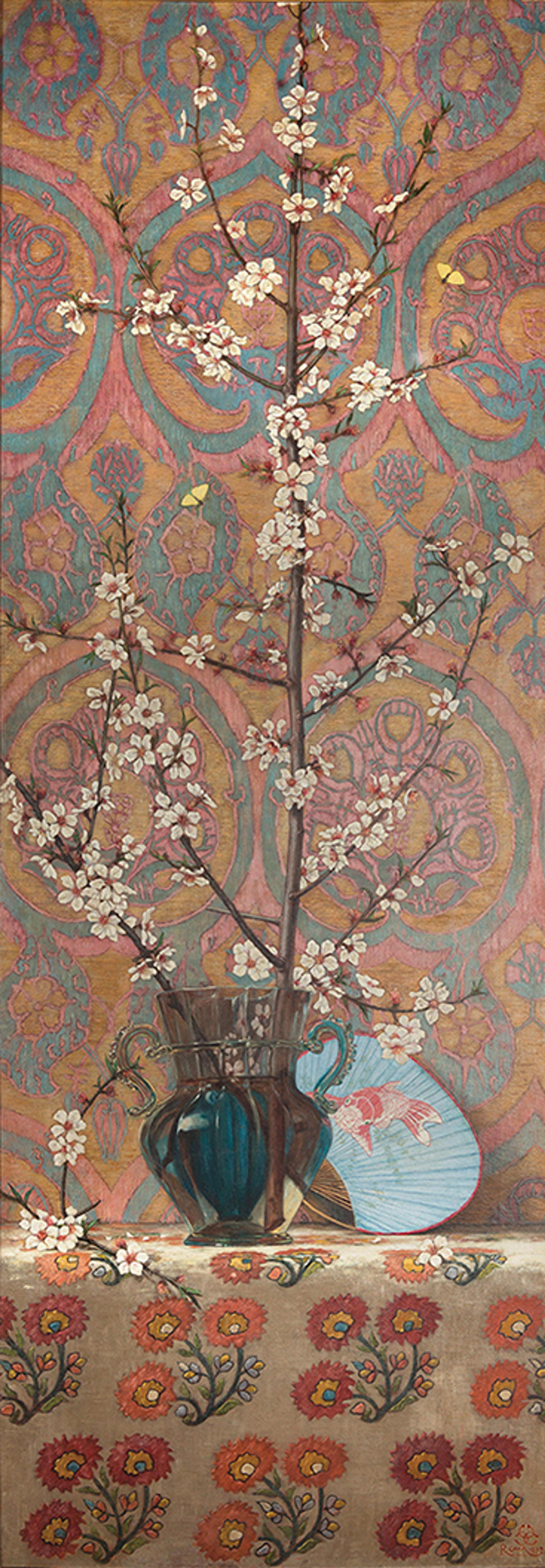 Charles Caryl Coleman  Still Life with Peach Blossoms