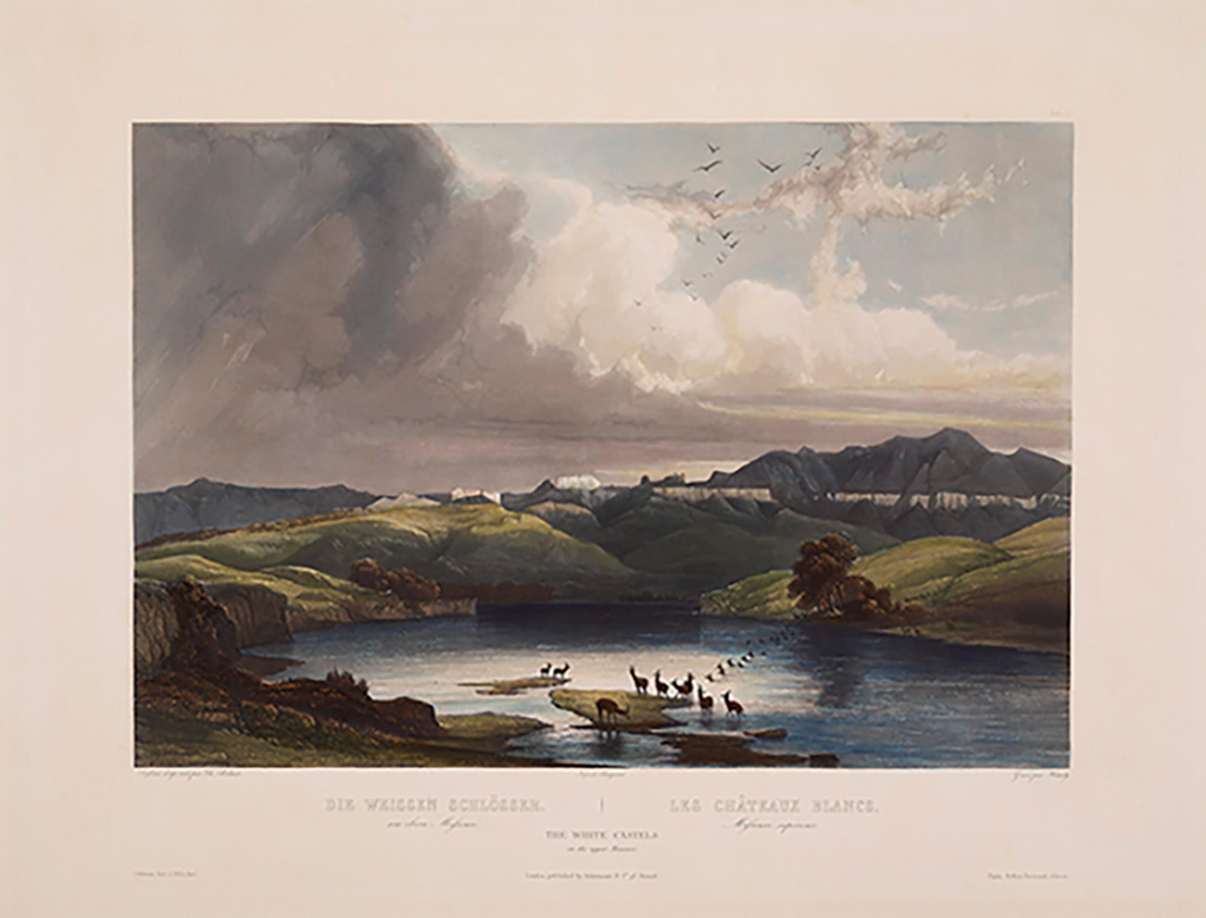 Karl Bodmer  The White Castles on the upper Missouri