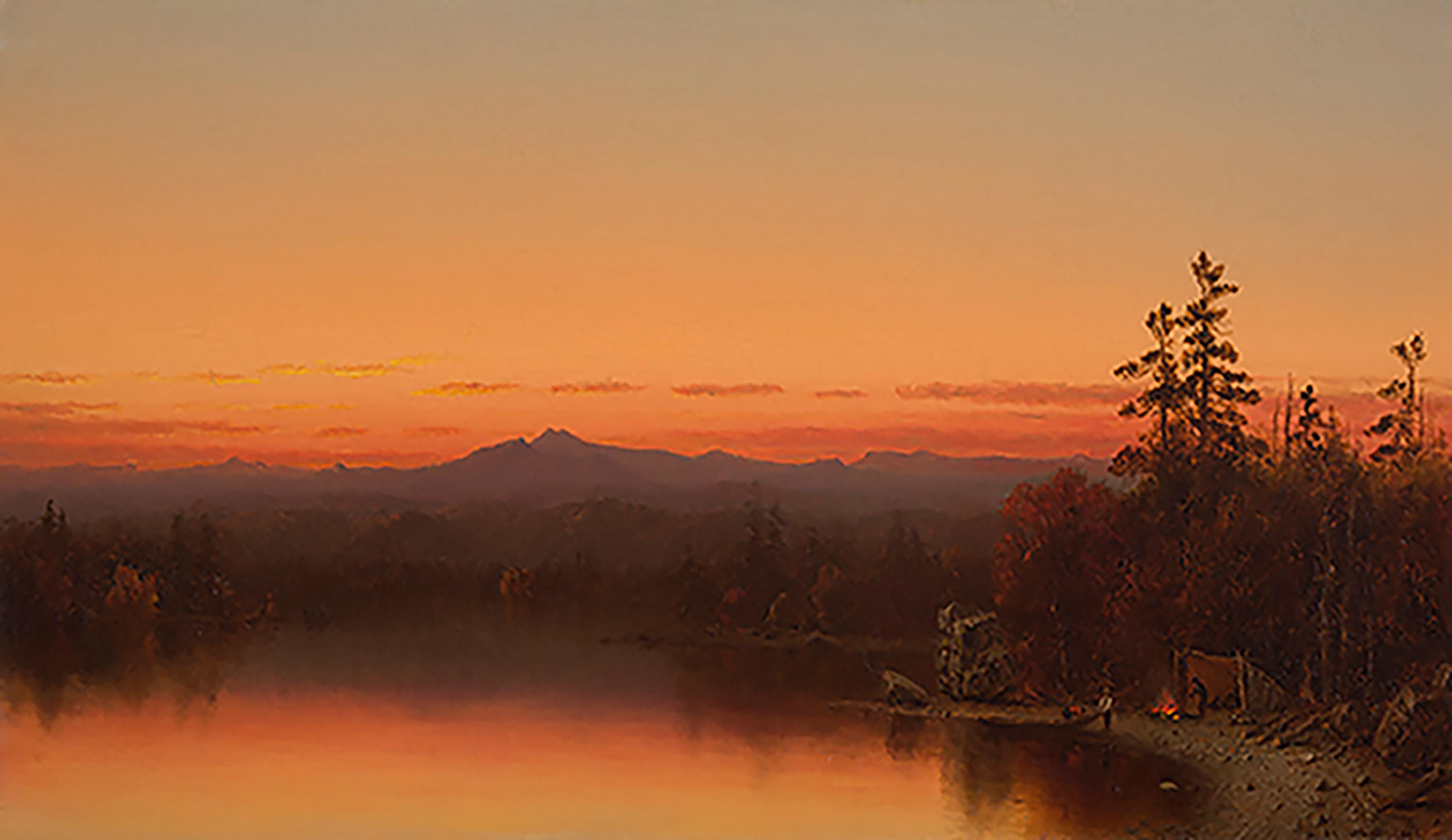 Sanford Robinson Gifford  Twilight in the Adirondacks