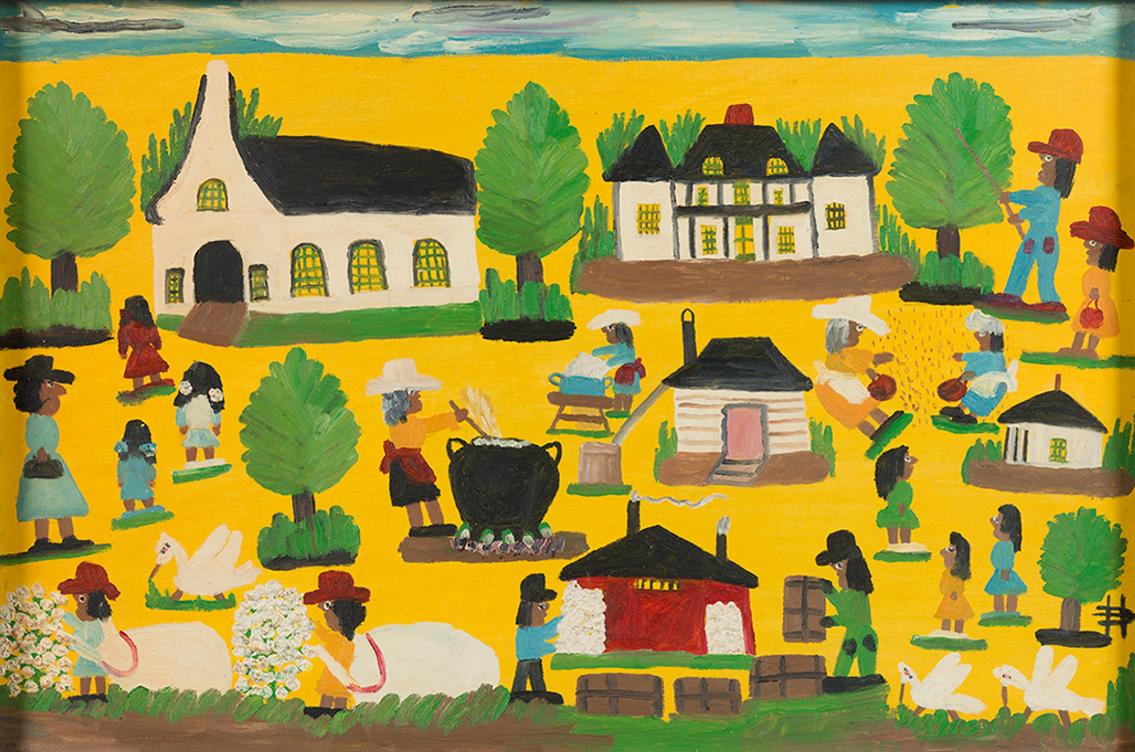 Clementine Hunter Plantation Life AFAM CLP