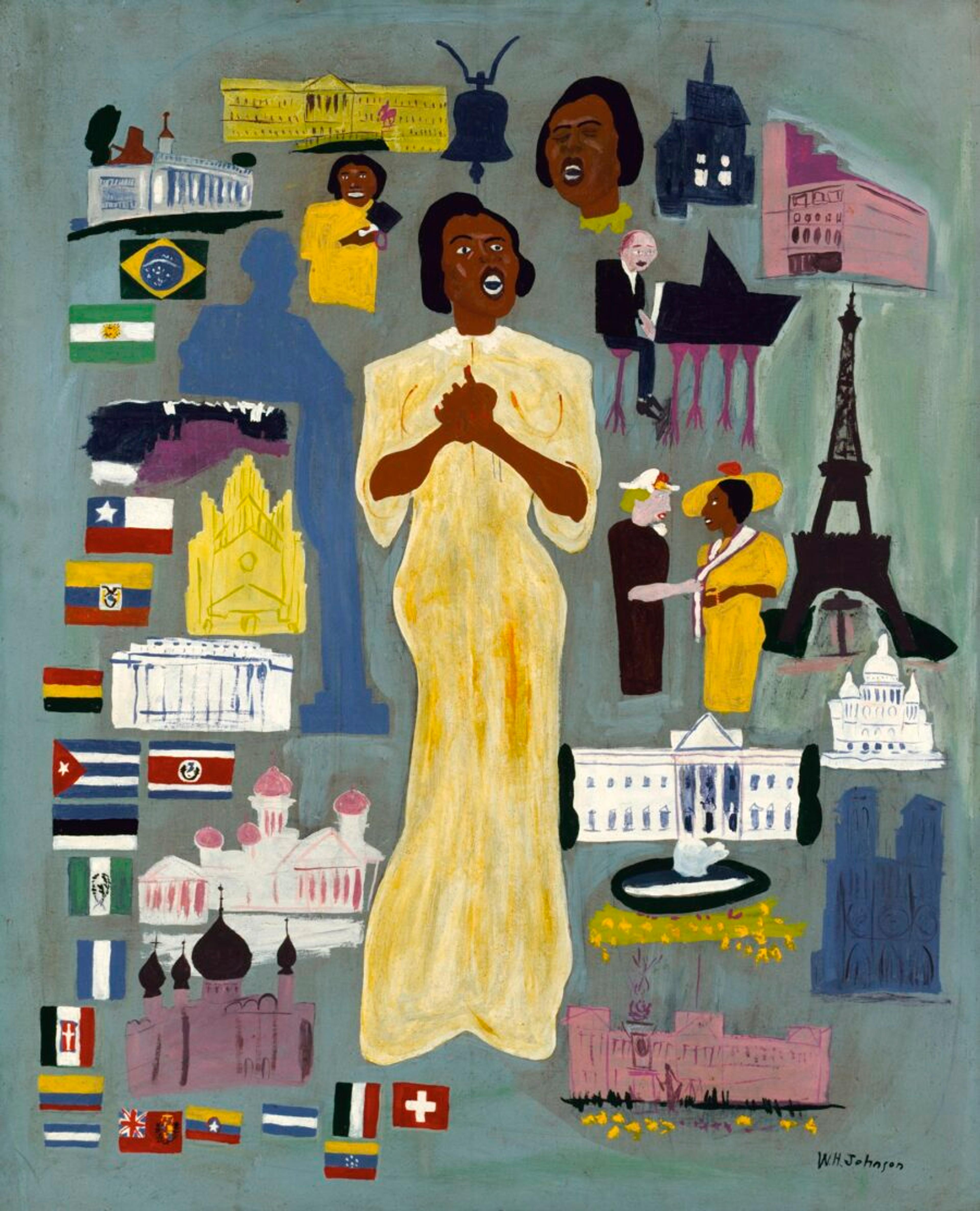 William H. Johnson Marian Anderson