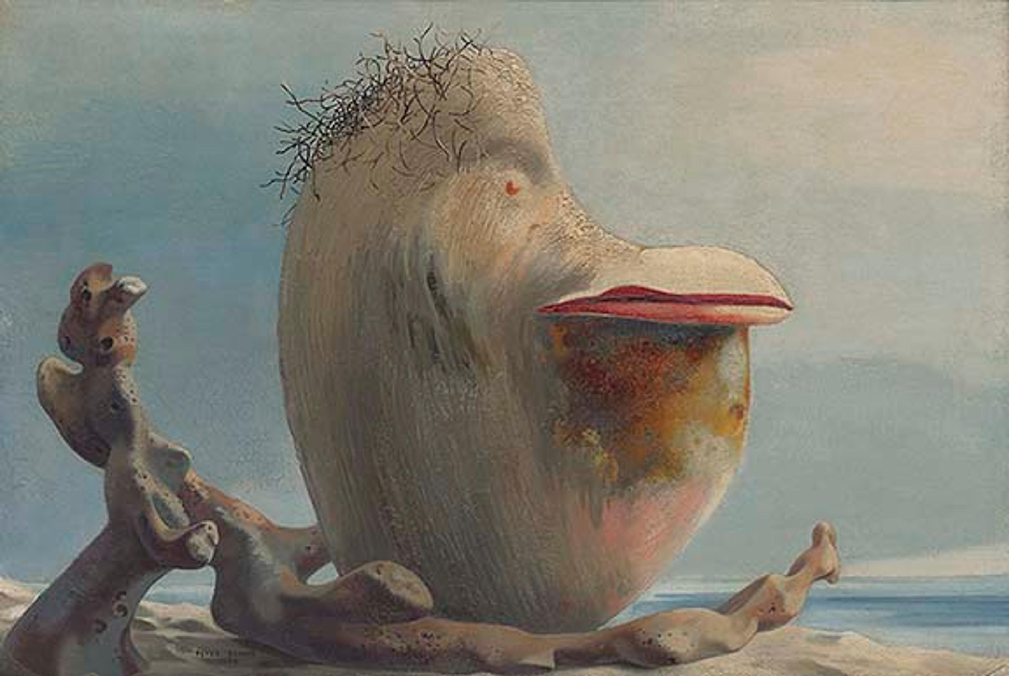 Peter Blume (1906 - 1992), Key West Beach, 1940, oil on canvas, 12 x 18 in. The Museum of Modern Art, New York. James Thrall Soby Bequest.