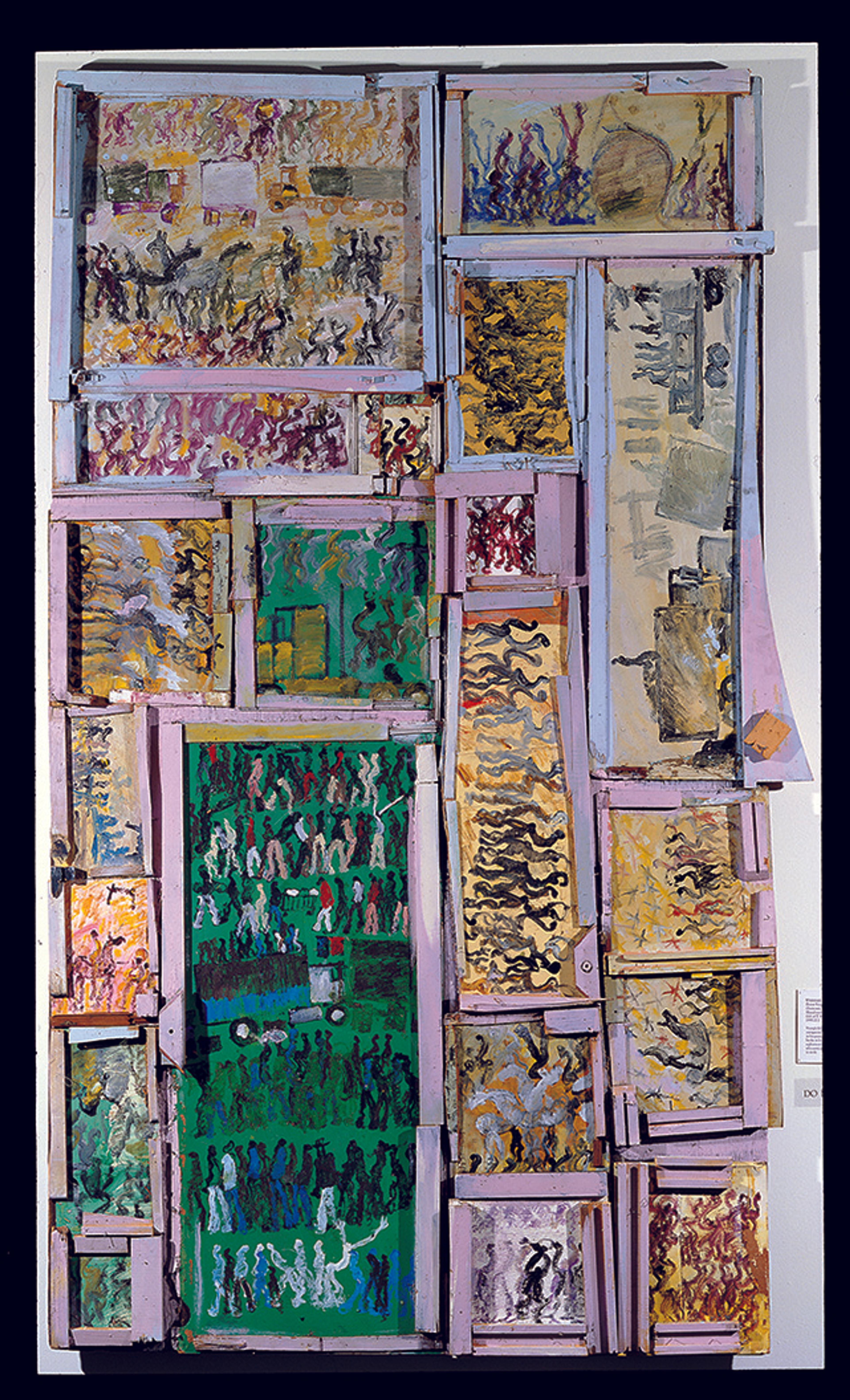 Purvis Young Assemblage of Crowd Scenes American Folk Art Museum Collection Loan Partnership