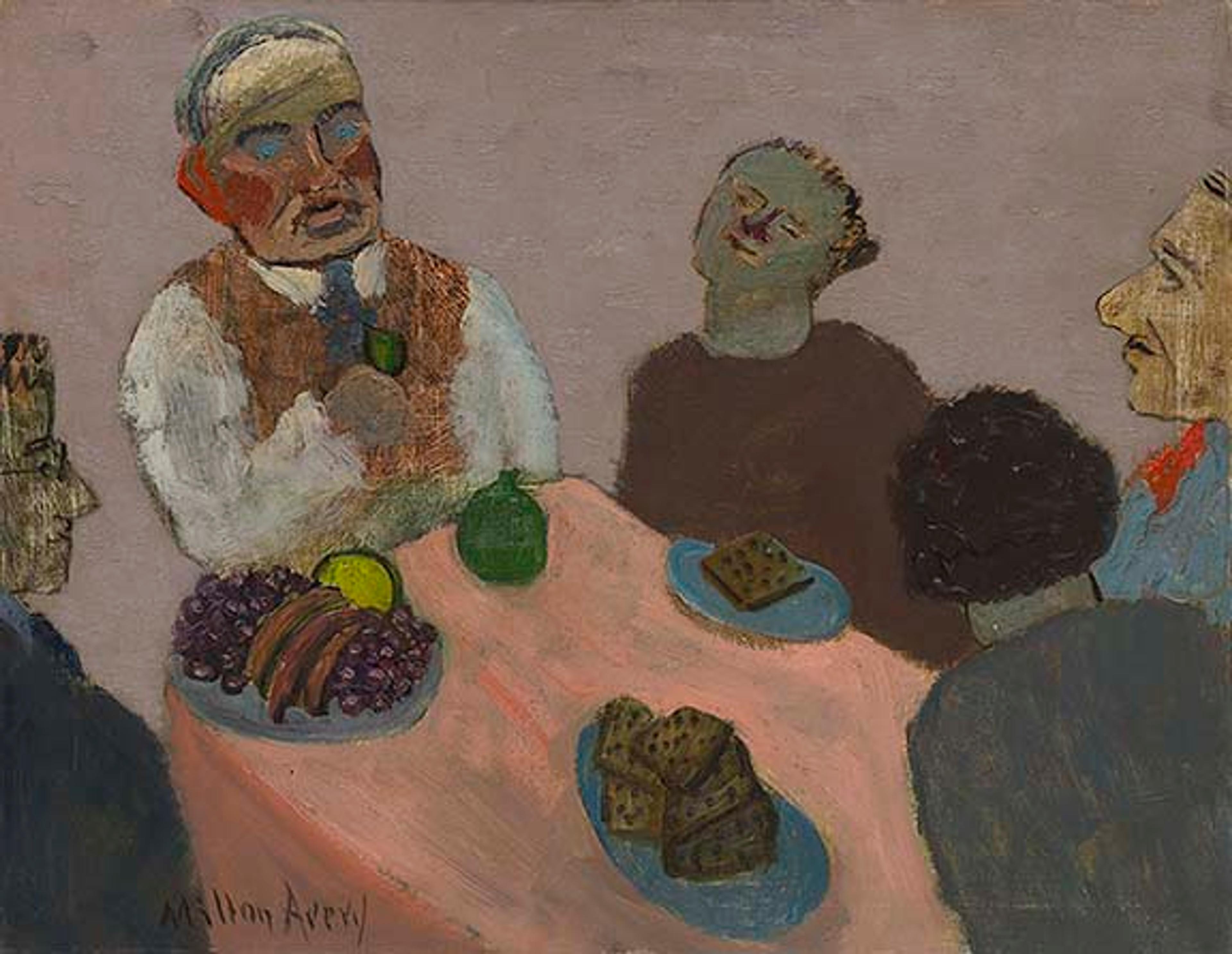 Milton Avery (1885 - 1965), The Dessert, 1939, oil on canvas, 28 1/8 x 36 1/8 in. The Museum of Modern Art, New York. Gift of Mr. and Mrs. Roy R. Neuberger, 1951.