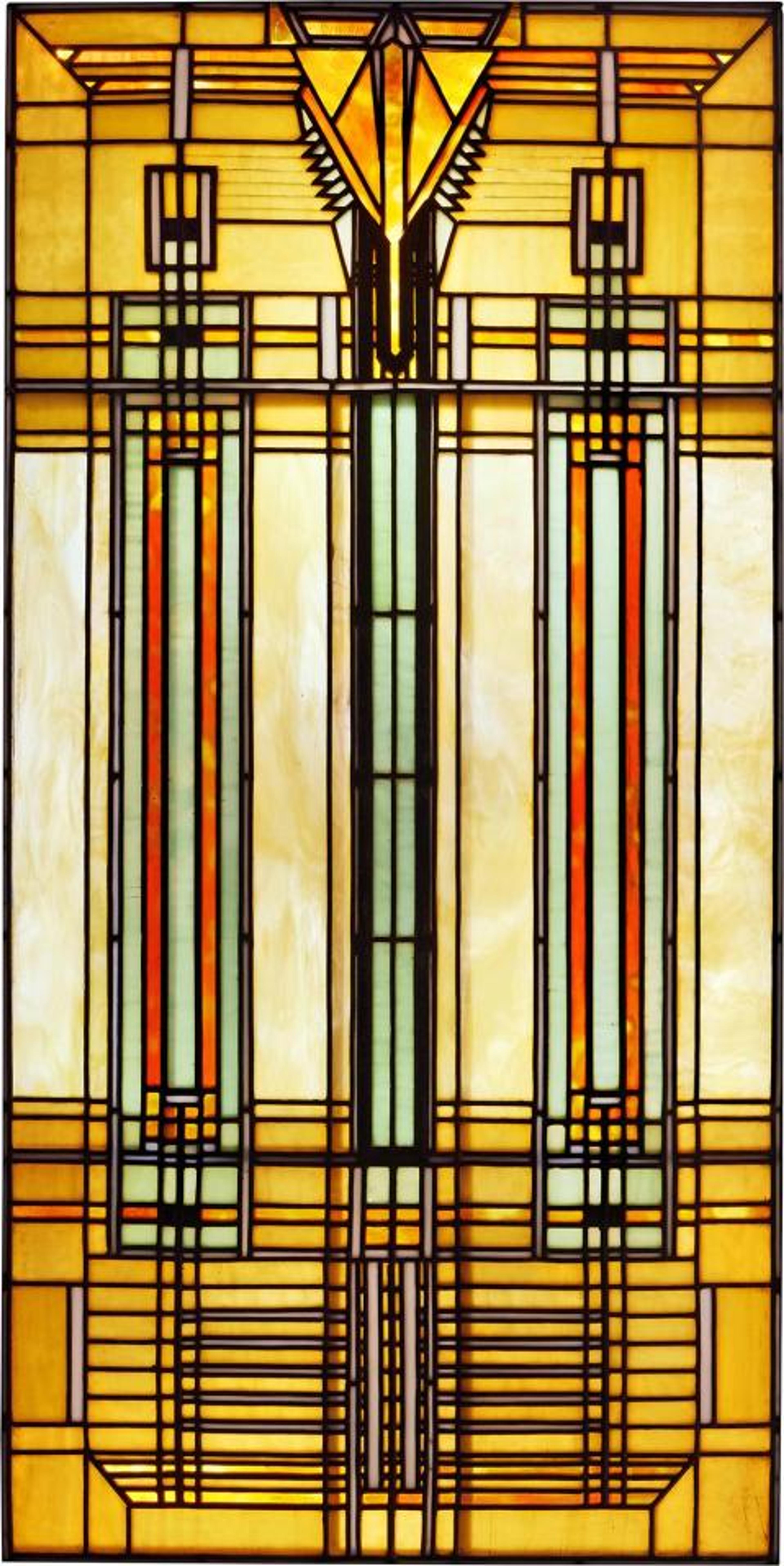 Frank Lloyd Wright Laylight from the B. Harley Bradley House, Kankakee, Illinois