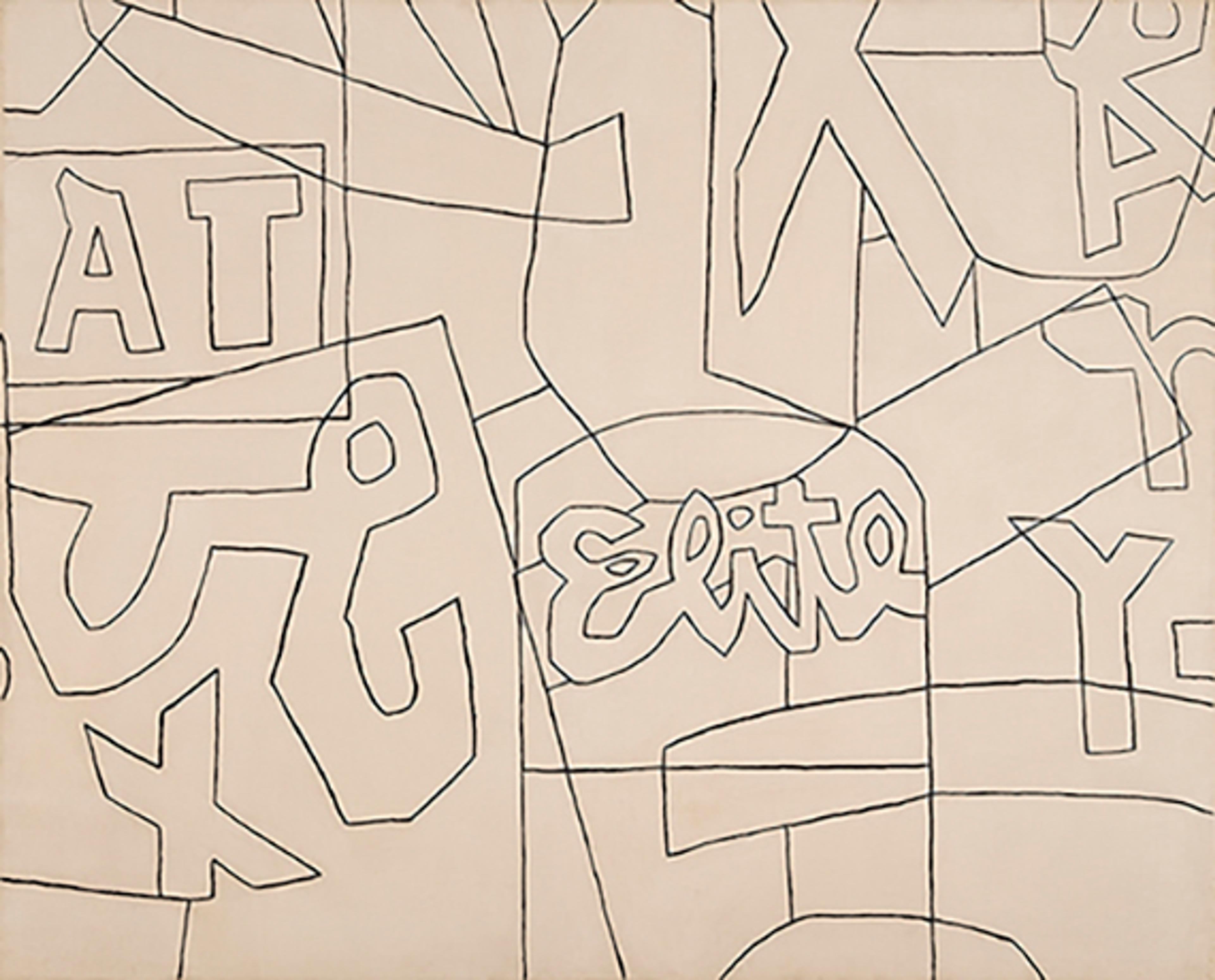 Stuart Davis Untitled (Black and White Variation on “Pochade”)