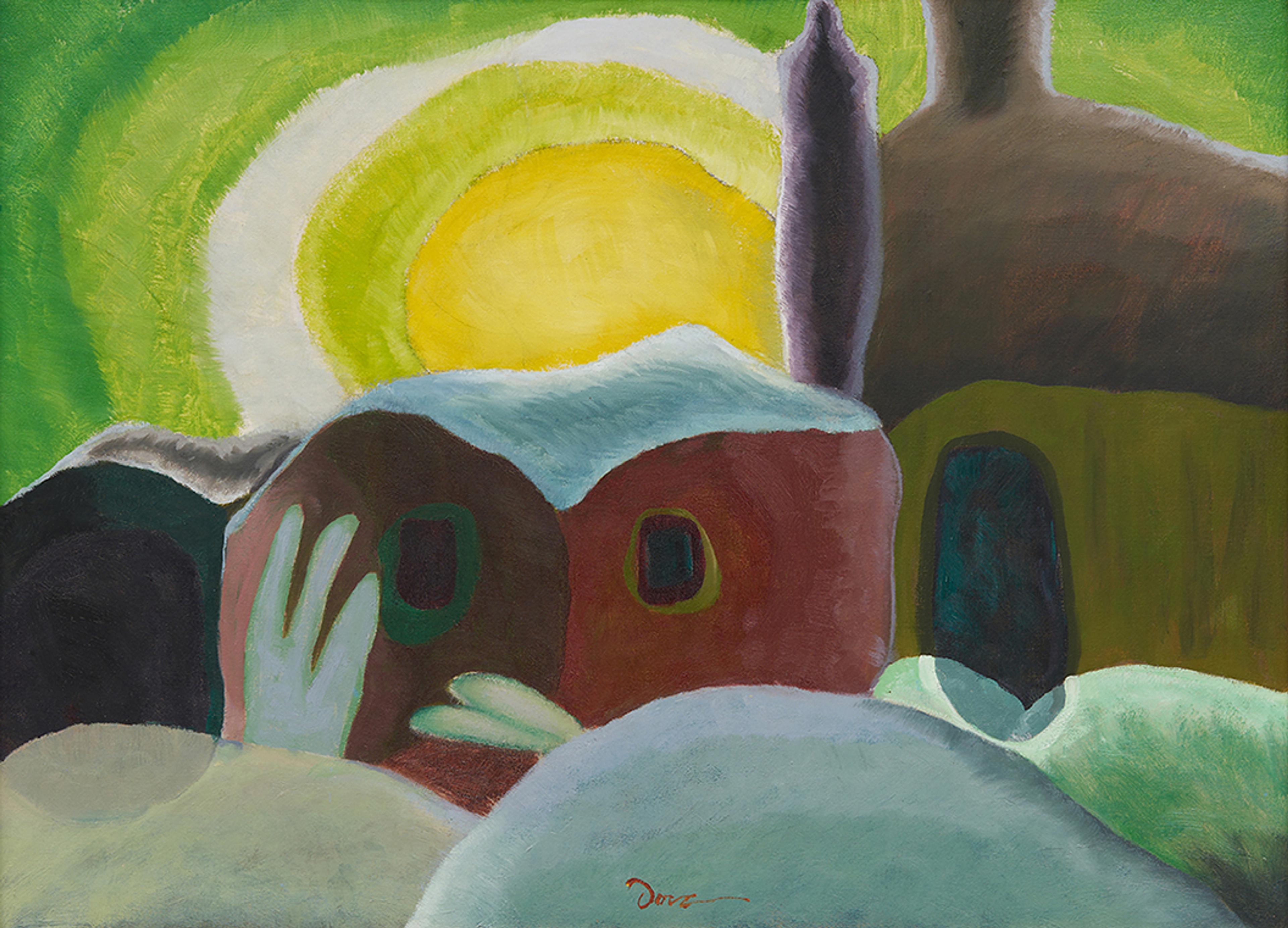 Arthur Dove (1880-1946), "Sunset", 1935, oil on canvas, 24 x 33 in. Art Bridges. Photo: Steve Panceccasio.
