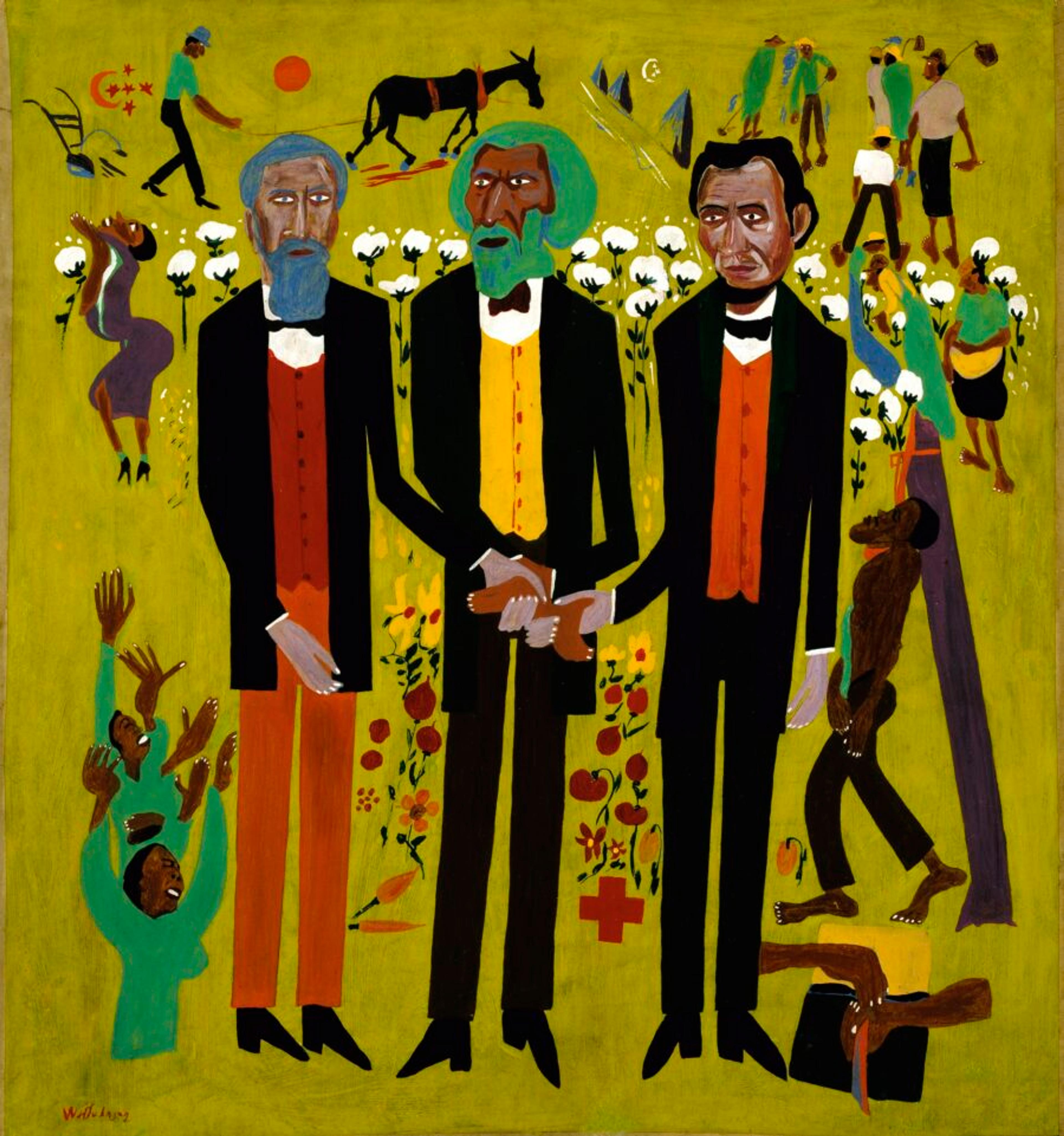William H. Johnson Three Great Abolitionists: A. Lincoln, F. Douglas, J. Brown