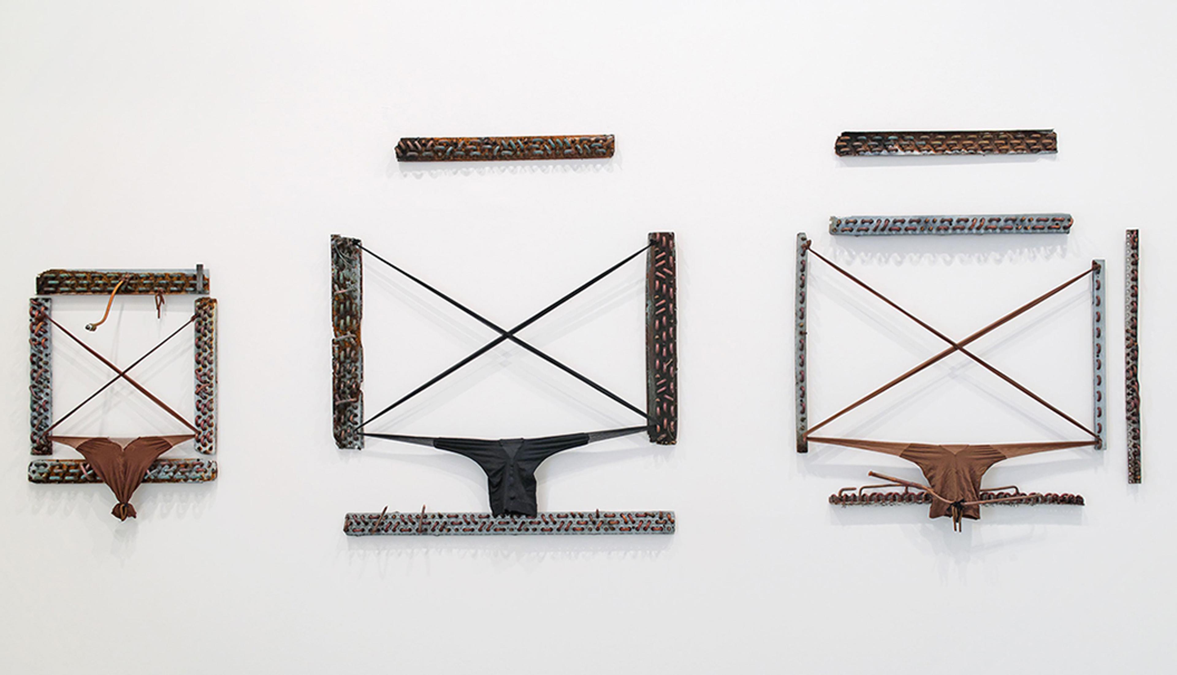 Senga Nengudi A.C.Q. - Cross Eyed; A.C.Q. - Cross Ban; A.C.Q. - Cross Waves