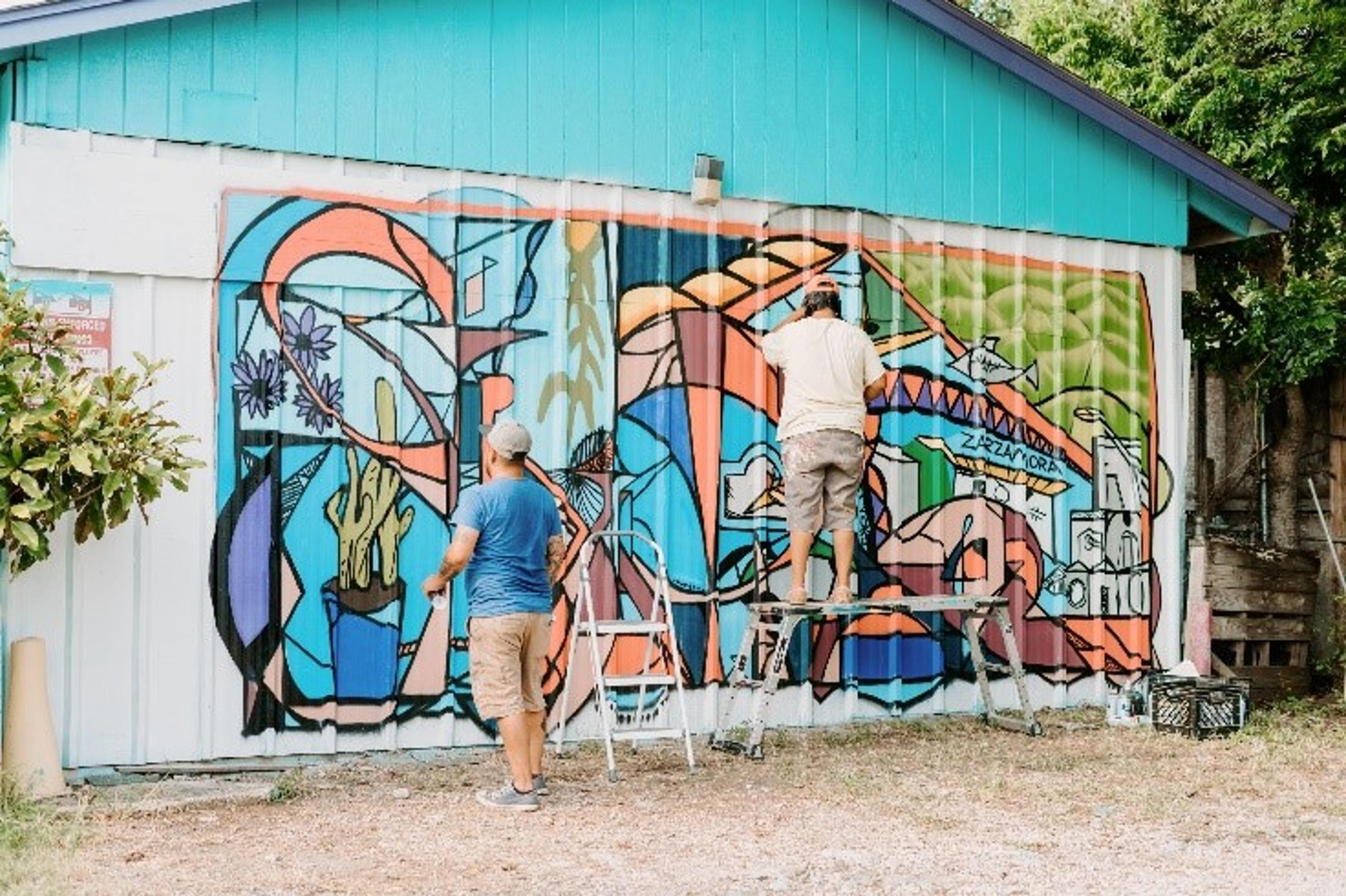 Mural at the San Antonio Museum of Art