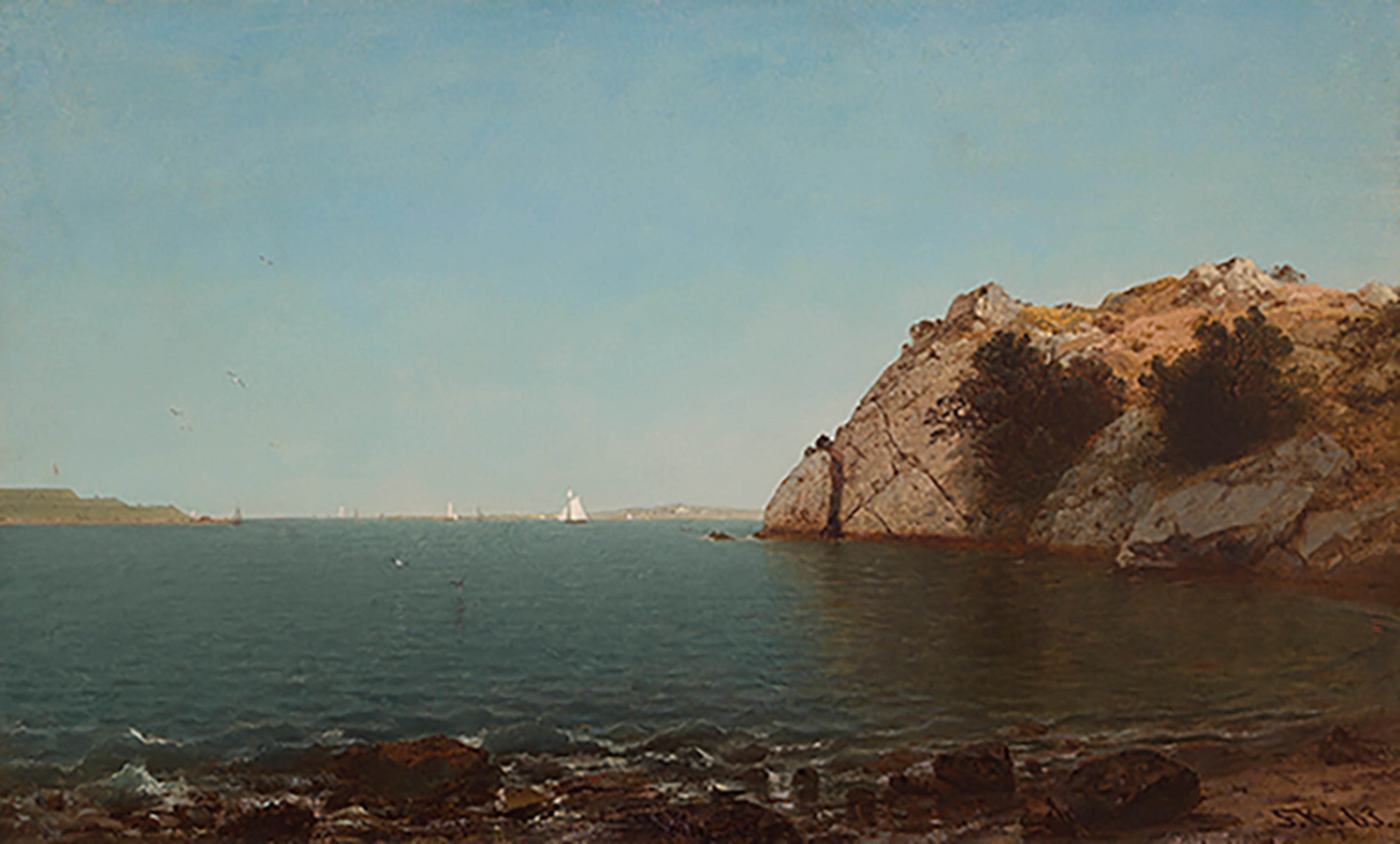 John Frederick Kensett  Beacon Rock, Newport