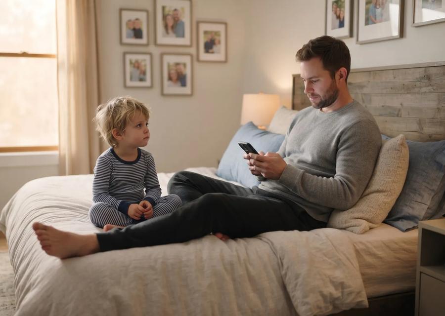 What your kid hears when you’re on your phone