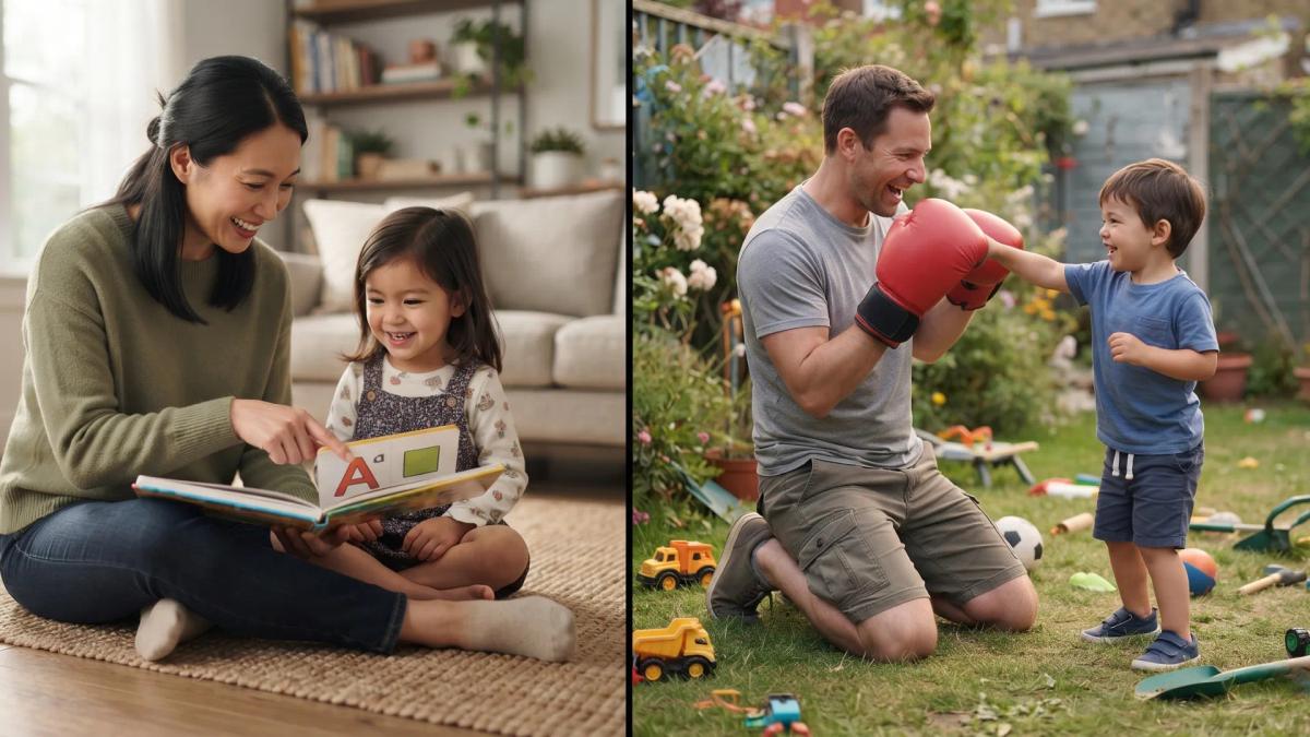 When one parent is the ‘fun one,’ and the other isn’t illustration