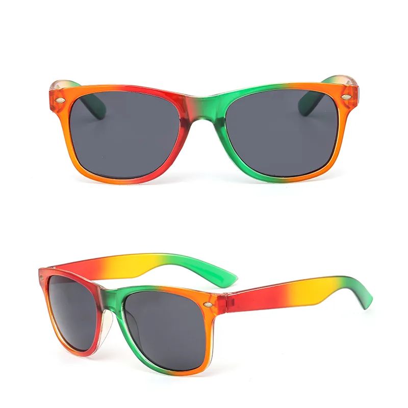 Rainbow sunglasses DM-576 in front and angled views