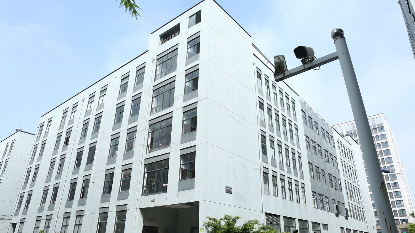 Exterior of the DOMI custom sunglasses factory in Duqiao, Zhejiang