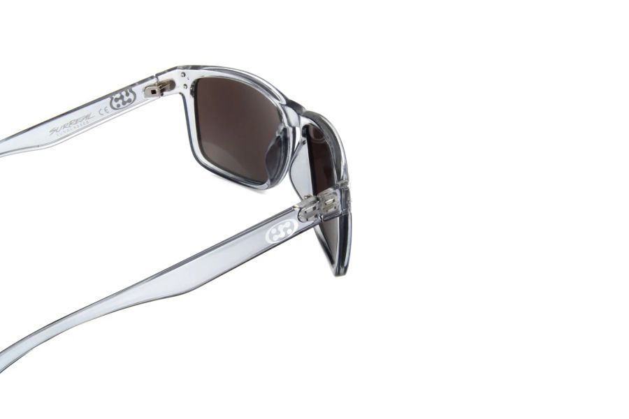 Full-rim frame and lens edge detail of DM-524 sports sunglasses