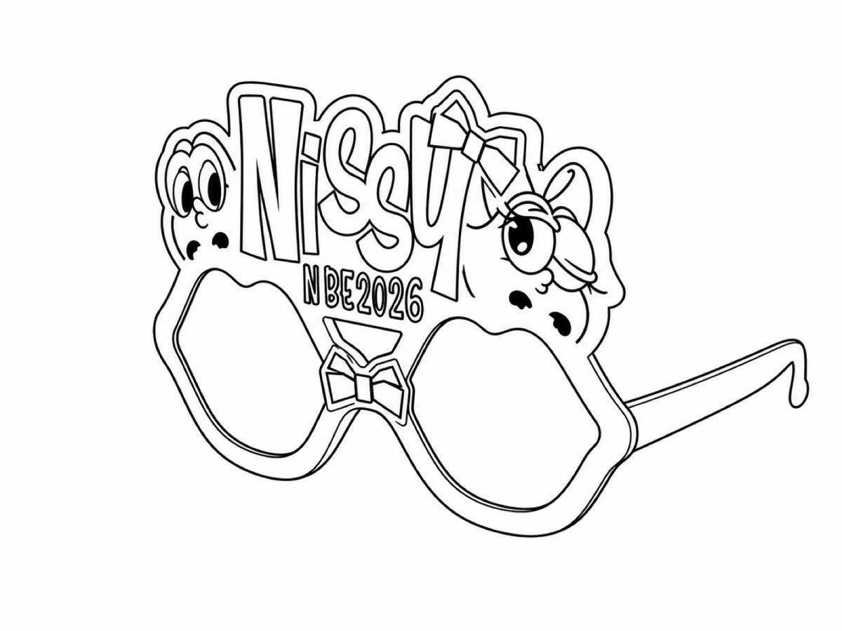 Original line drawing for the Japanese client’s logo-shaped sunglasses