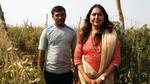 Manisha Dhatrak of Varun Agro with a tomato farmer in India