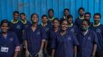Group of men and women who work in India’s informal waste sector.