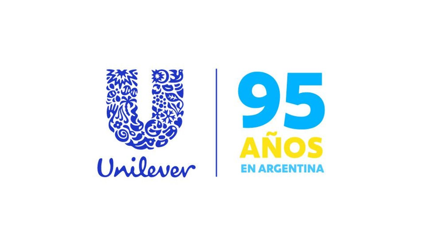 Logo de los 95 años de Unilever en el país