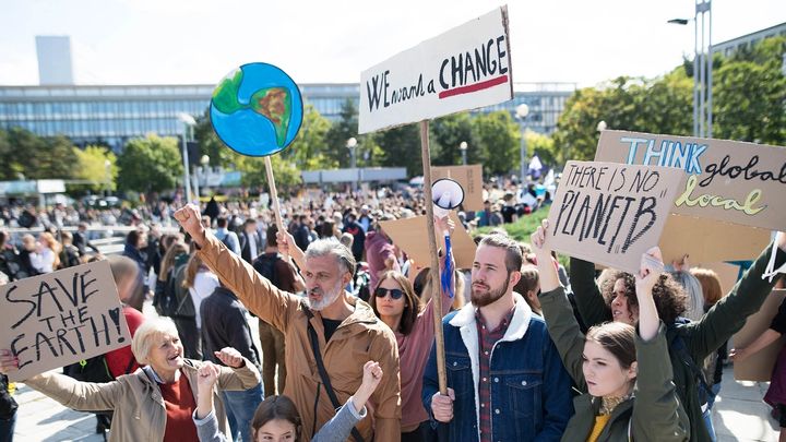 People at protest