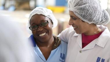 Female employees in a Unilever factory