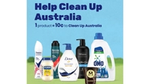 Poster which says Help Clean Up Australia. 1 product = 10c to Clean Up Australia.