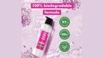 Overhead image of Love Beauty and Planet biodegradable shampoo