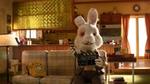 #SaveRalph - a rabbit dressed person on a couch