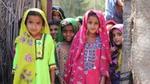 Young girls in Thatta Sindh pose for a photo