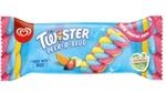 Twister Peek-a-Blue pack photographed horizontally, showing the new ice cream’s fun shape and colour combination