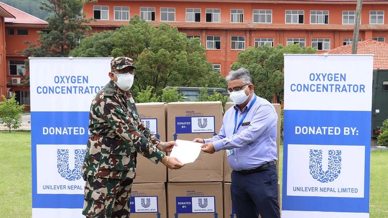 Handover of donated oxygen concentrators to the Nepal Army