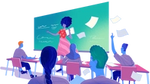 Illustration of a classroom